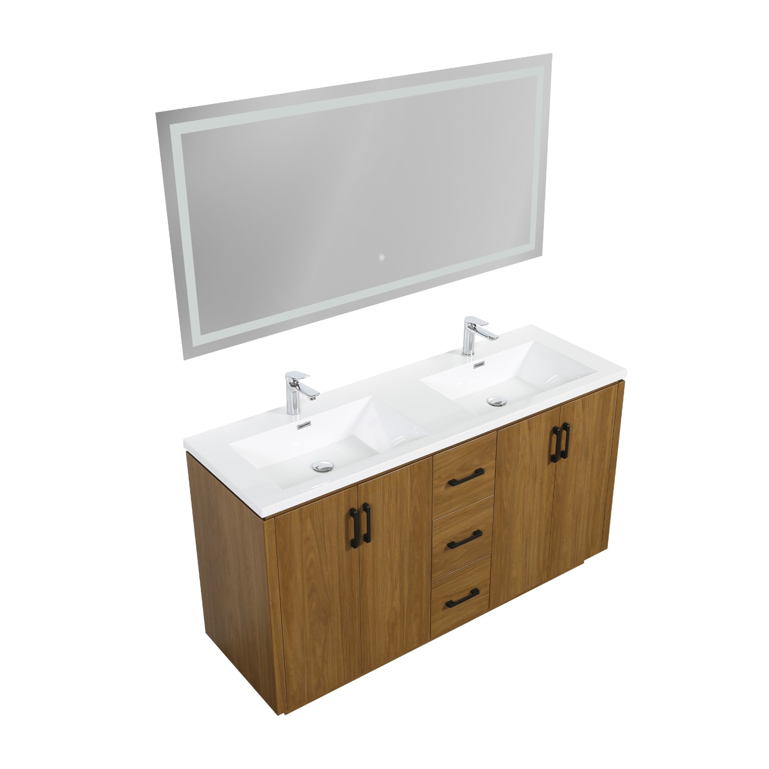60 インチ ダブルシンク洗面化粧台サプライヤー | TONA OEM 工場